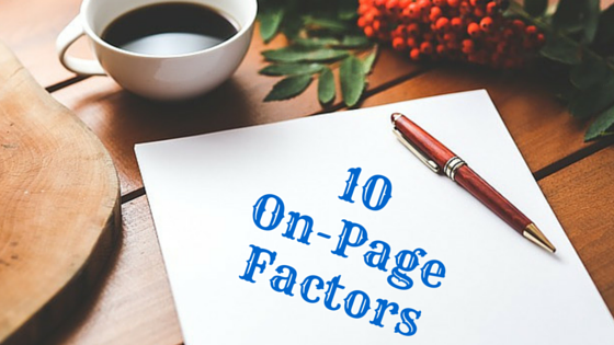 on-page-factors
