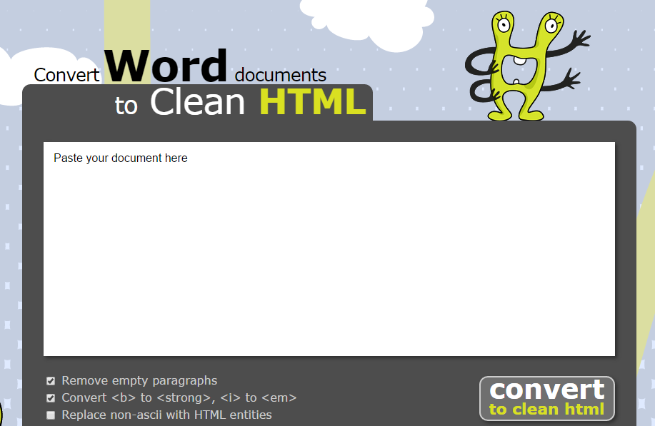 Convert Word Documents To Complete HTML