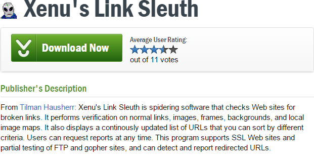 Xenu's Link Slueth