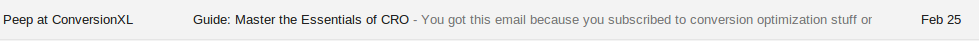special subject line