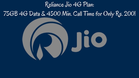 Reliance Jio 4G Plan